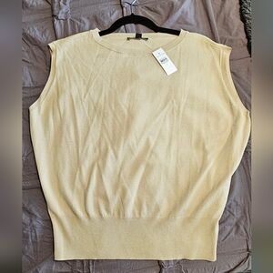 Ann Taylor Beige Sweater Shell